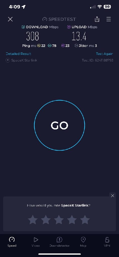 Starlink Installation Speed Test Wasilla AK