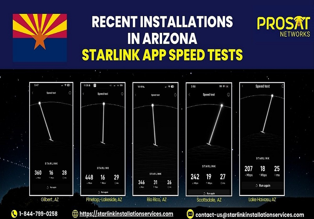Starlink installation in Arizona