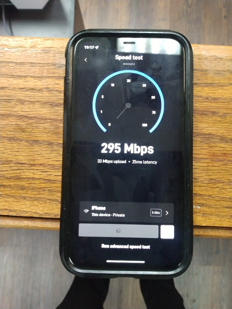 Starlink Installation - Starlink App speed test
