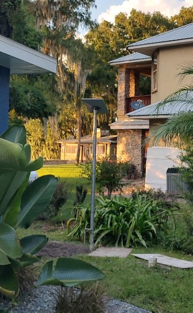 Starlink install - pole mount with cable buried in conduit
