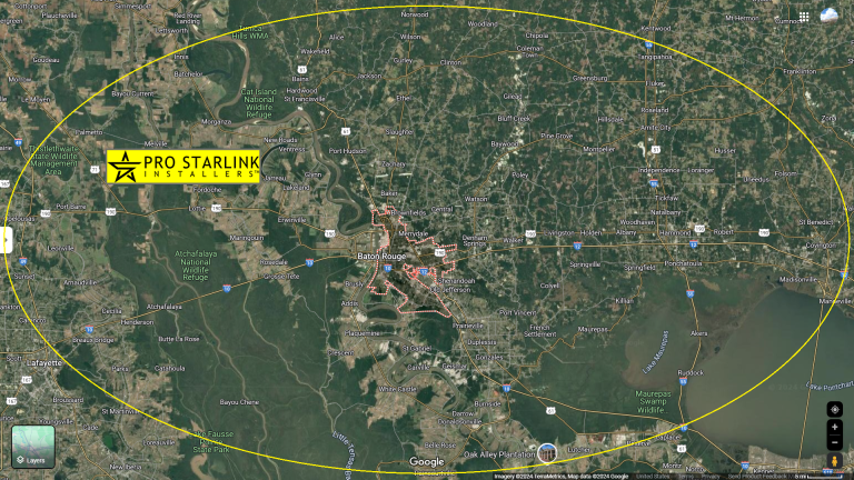 Starlink installation near Baton Rouge LA