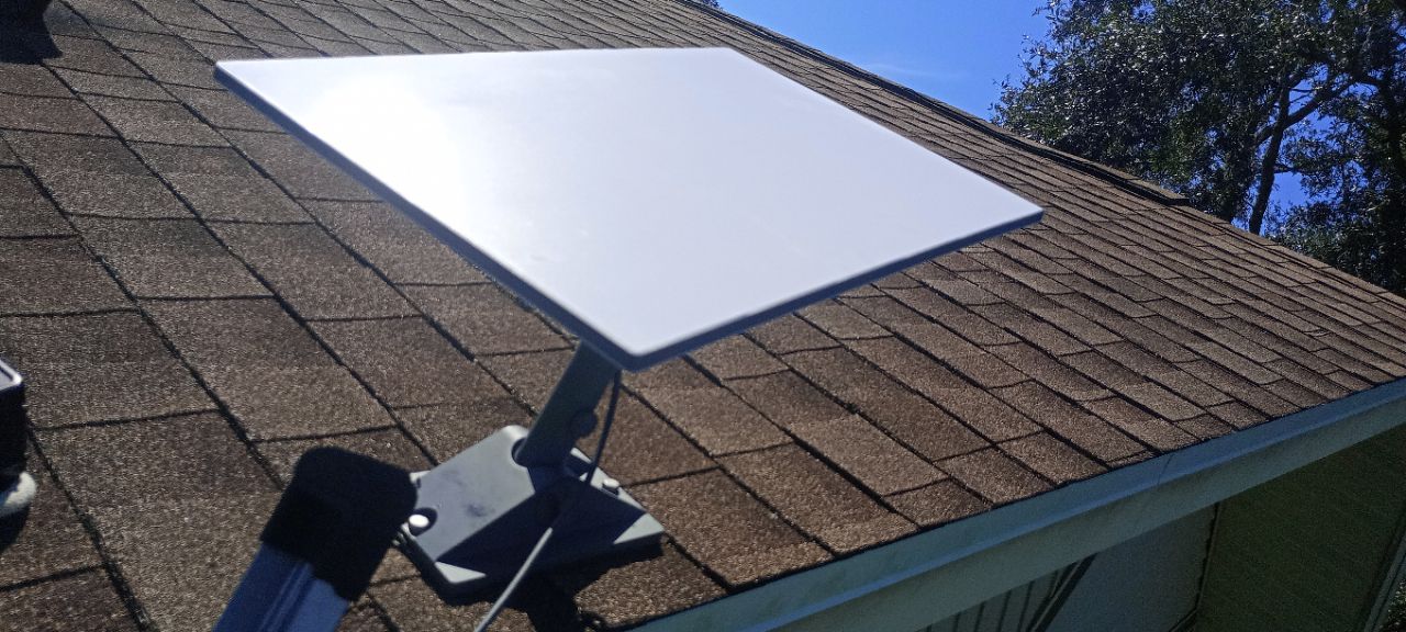 Starlink pivot mount rooftop installation