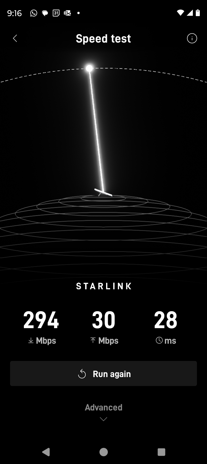 Starlink Speed test in Port Richey FL