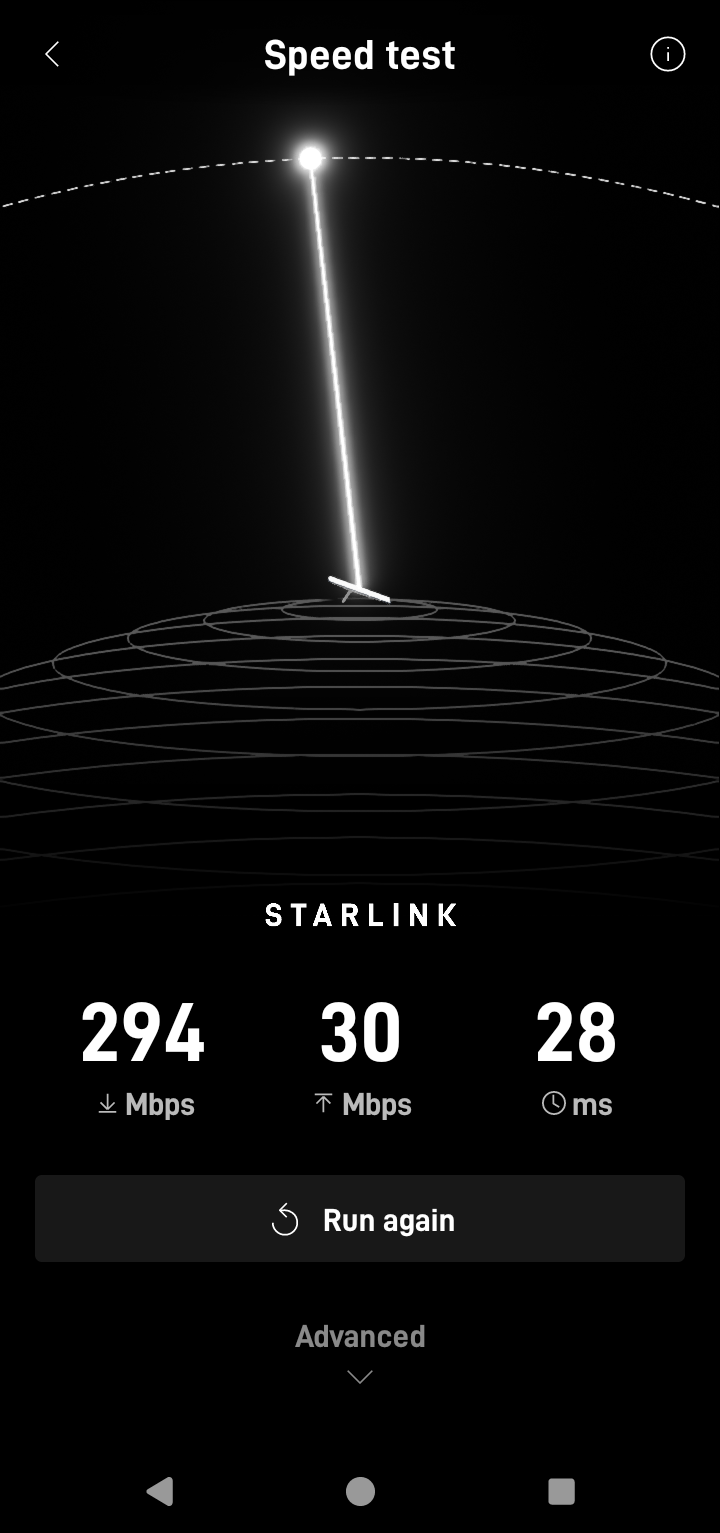 Starlink Speed Test in Tallahassee FL