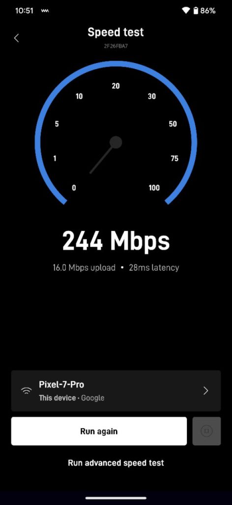 Starlink Installation Speed Test in Rio Rico, AZ