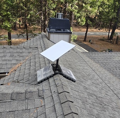 Starlink Installed onto ridgeline mount Shingletown CA