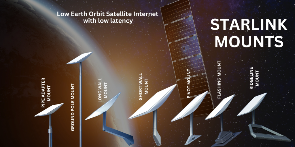 Starlink installation mounts