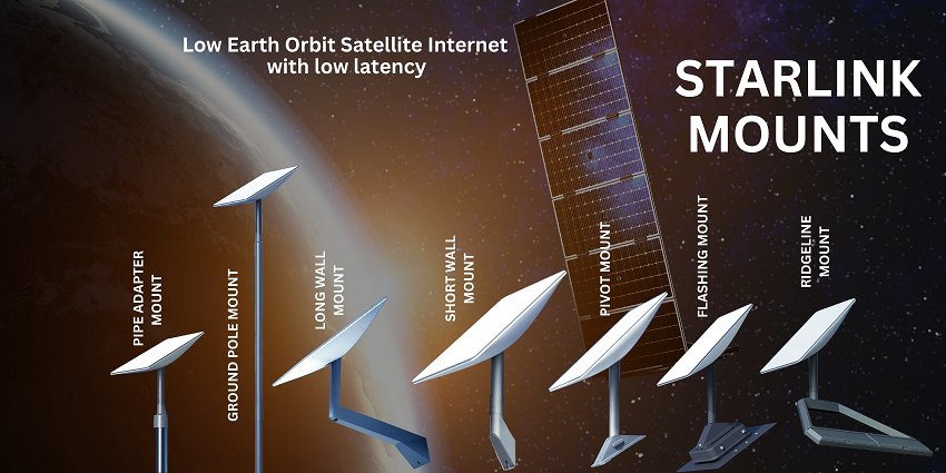 Starlink installation mounting