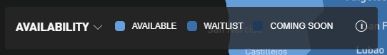 Starlink Availability legend