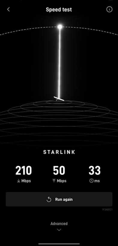 Starlink Speed test Las Cruces NM