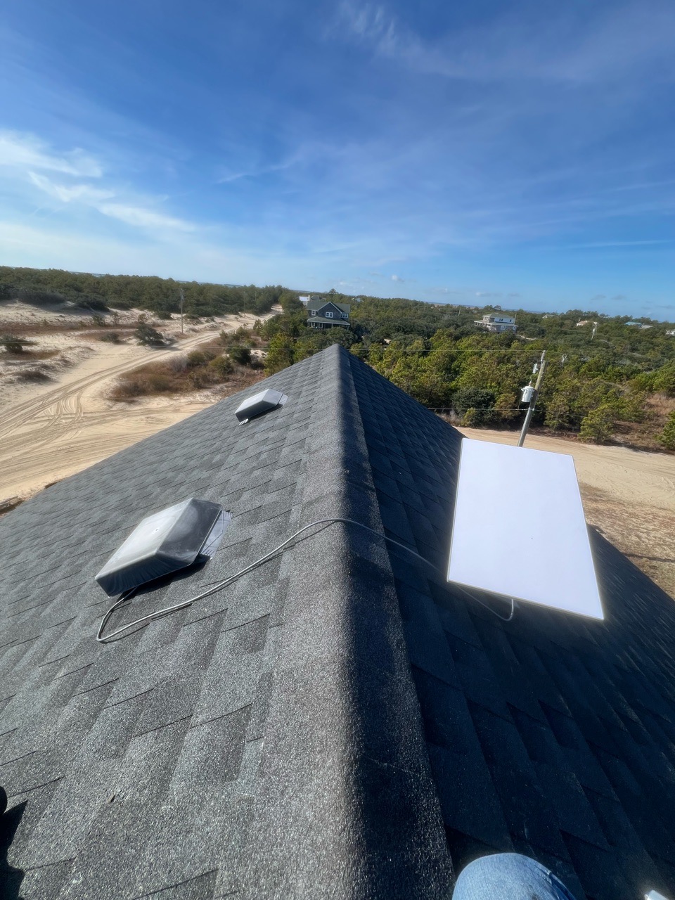 Starlink rooftop installation