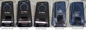 Starlink Internet Speed Tests just after new installation