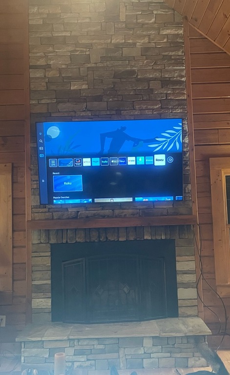 We mount large TV's