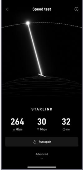 Starlink speed test in Eddyville KY