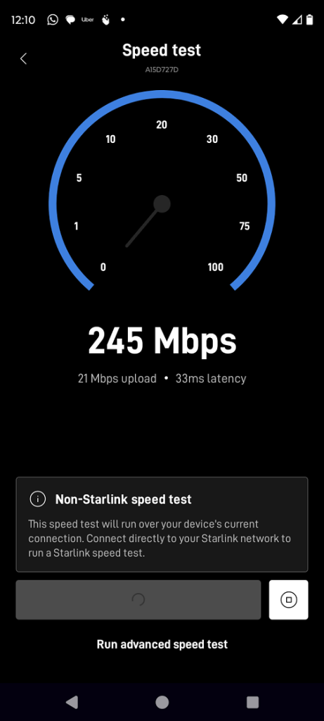 Starlink installation company Cave Creek AZ Speed Test