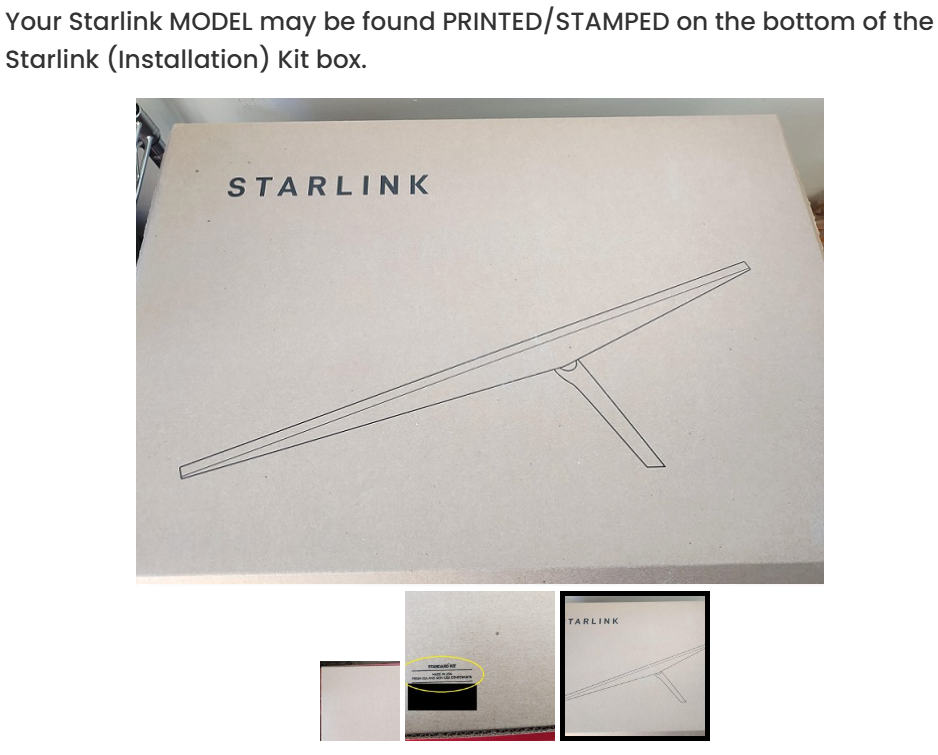 How to check What Starlink MODEL you have?