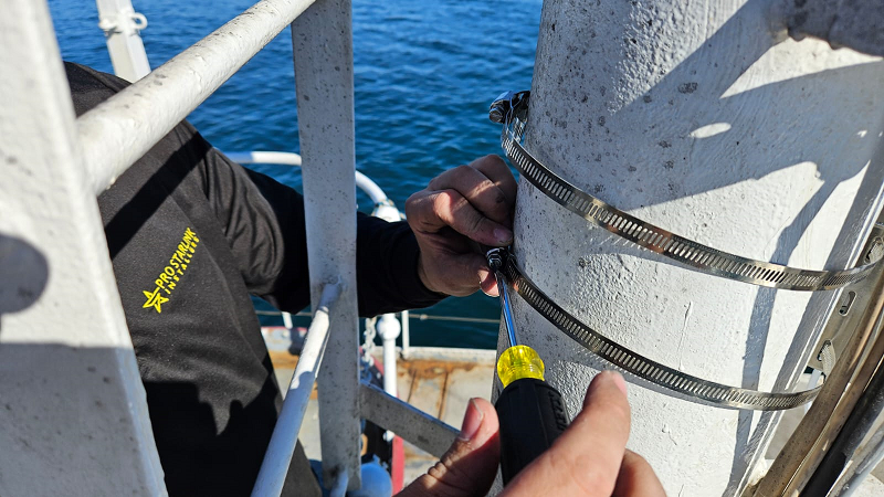 Starlink installation on maritime ships