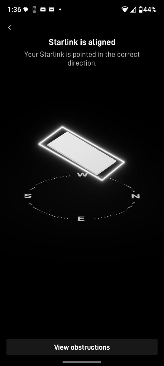 Starlink Installation Lady Lake Florida Alignment test