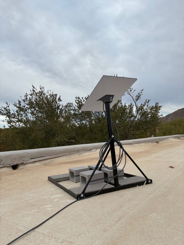 Starlink Installation Paradise Valley Arizona Dish Installed