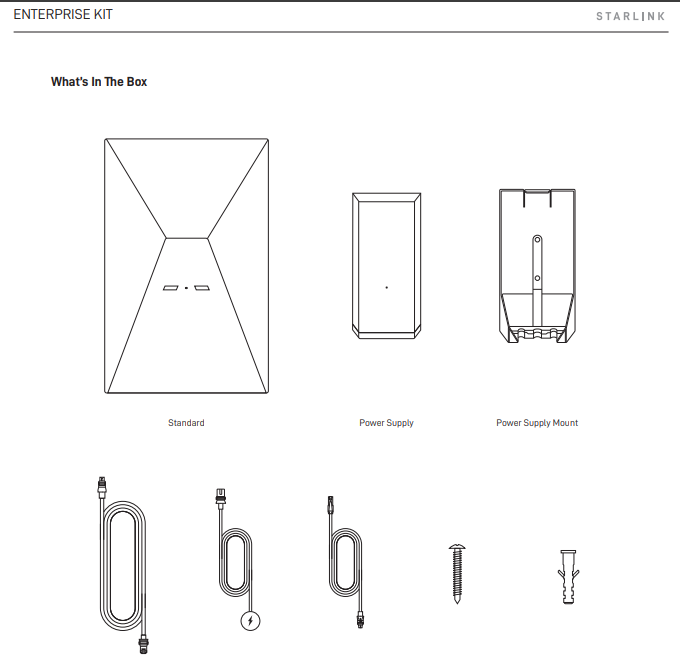 Starlink Enterprise Kit What is in the box