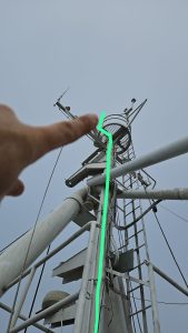 Starlink maritime installation determining cable path